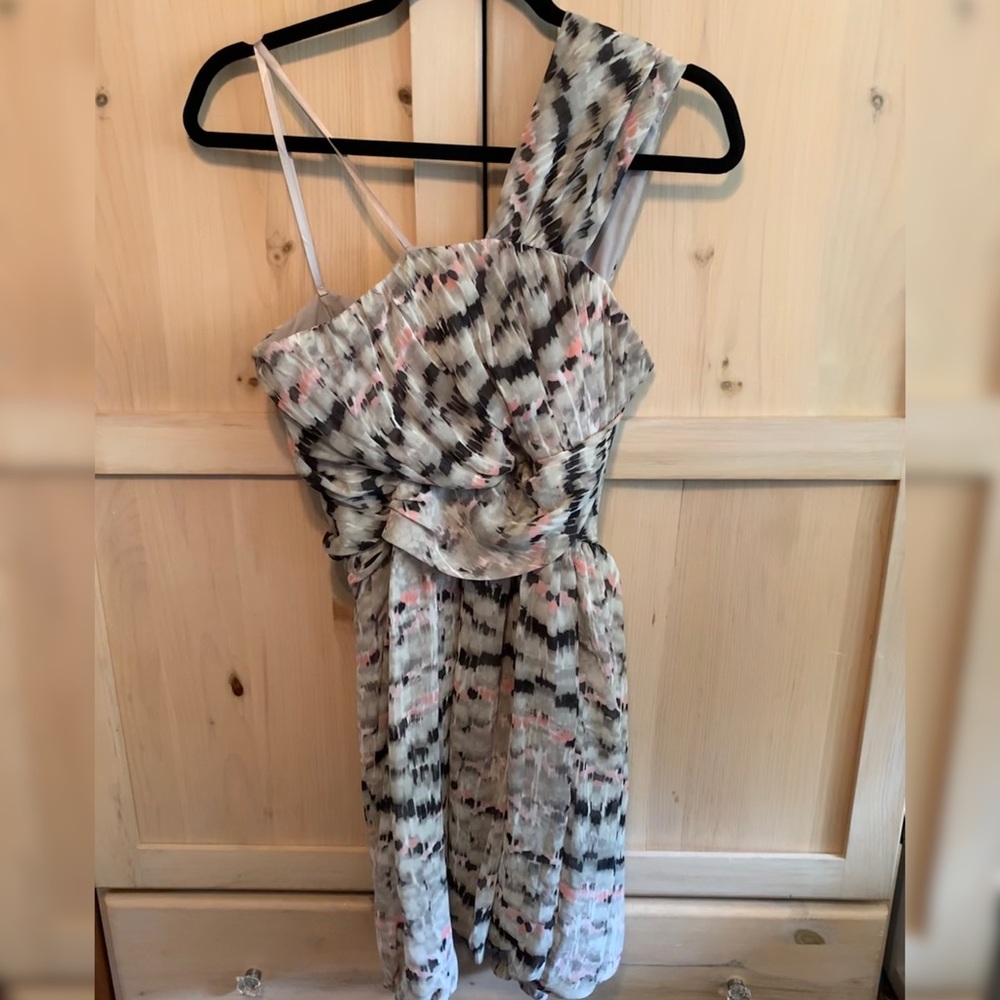 BCBG One Shoulder Cocktail Dress